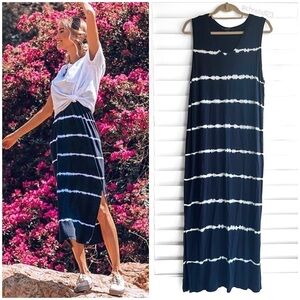 Joh Tie Dye Stripe Midi Dress